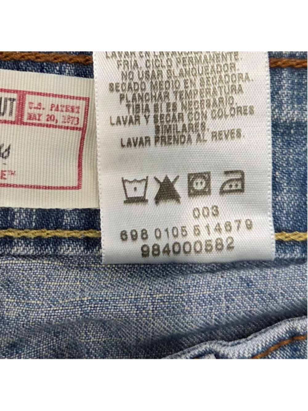Vintage Levi's Light Blue Boot Cut Women's Jeans Size 4L - Picture 3 of 6